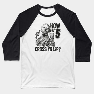 BLACKOUT - SANFORD AND SON CROSS YO LIP BLACK Baseball T-Shirt